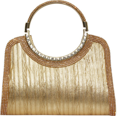 

Bagaholics Party Gold Clutch