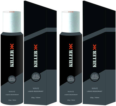 

Killer Wave Deodorant Combo 2 Body Spray - For Men & Women(300 ml, Pack of 2)