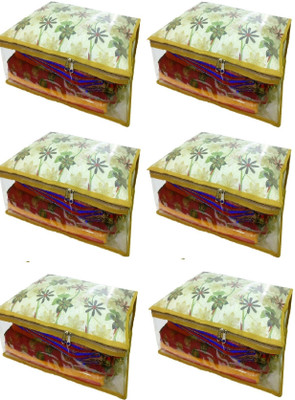 

Addyz Floral Pack of 6 Large Printed Saree Salwar Shirt Bedsheet Cover Organizer(Multicolor)