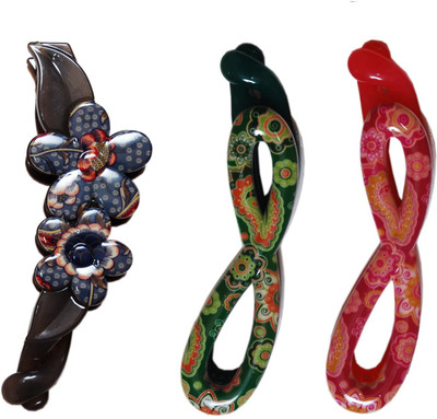 

FNB 3 STYLISH CLIPS OF WOMENS Banana Clip(Multicolor)