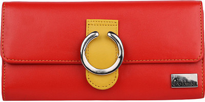 

Goldmine Women Red Artificial Leather Wallet(12 Card Slots)