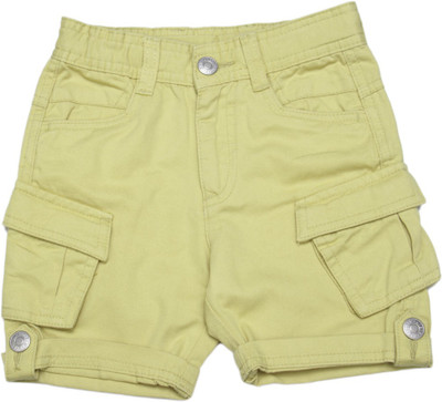 

United Colors of Benetton Short For Boys Casual Solid Cotton(Beige, Pack of 1, S20
