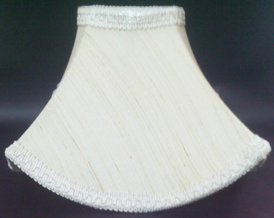 

RDC 10" Pagoda-shaped Cream-khadi with Lace Border - B22 Holder Ring Size Table Lamps Lamp Shade(Cotton)