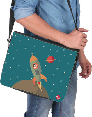 

Nutcaseshop 14 inch Expandable Laptop Messenger Bag(Multicolor)