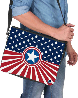 

Nutcaseshop 14 inch Expandable Laptop Messenger Bag(Multicolor)