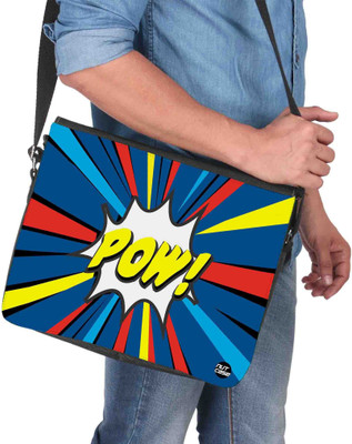 

Nutcaseshop 14 inch Expandable Laptop Messenger Bag(Multicolor)