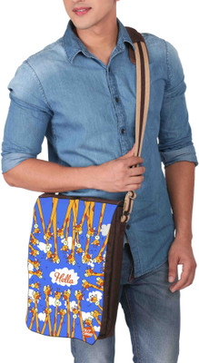 

Nutcaseshop 14 inch Expandable Laptop Messenger Bag(Multicolor)
