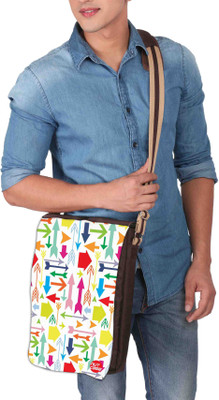 

Nutcaseshop 14 inch Expandable Laptop Messenger Bag(Multicolor)