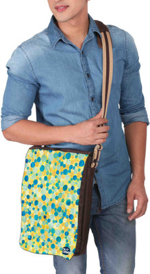 

Nutcaseshop 14 inch Expandable Laptop Messenger Bag(Multicolor)