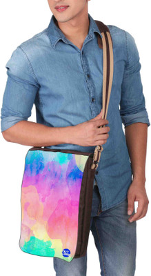 

Nutcaseshop 14 inch Expandable Laptop Messenger Bag(Multicolor)