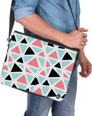 

Nutcaseshop 14 inch Expandable Laptop Messenger Bag(Multicolor)