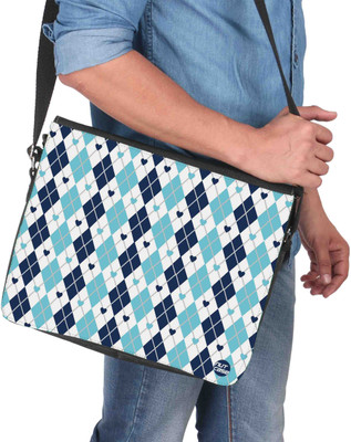 

Nutcaseshop 14 inch Expandable Laptop Messenger Bag(Multicolor)
