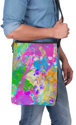 

Nutcaseshop 14 inch Expandable Laptop Messenger Bag(Multicolor)