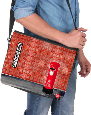 

Nutcaseshop 14 inch Expandable Laptop Messenger Bag(Multicolor)