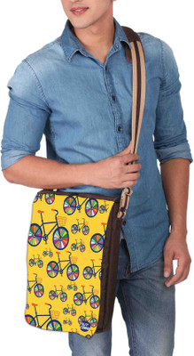 

Nutcaseshop 14 inch Expandable Laptop Messenger Bag(Multicolor)