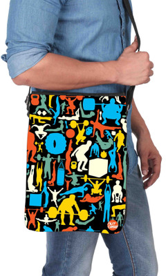

Nutcaseshop 14 inch Expandable Laptop Messenger Bag(Multicolor)