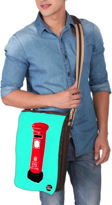 

Nutcaseshop 14 inch Expandable Laptop Messenger Bag(Multicolor)