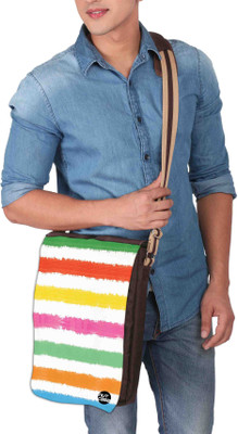 

Nutcaseshop 14 inch Expandable Laptop Messenger Bag(Multicolor)