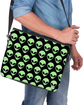 

Nutcaseshop 14 inch Expandable Laptop Messenger Bag(Multicolor)