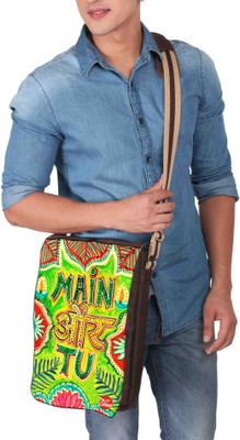 

Nutcaseshop 14 inch Expandable Laptop Messenger Bag(Multicolor)