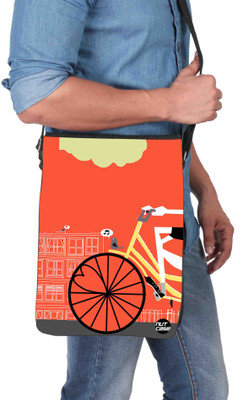 

Nutcaseshop 14 inch Expandable Laptop Messenger Bag(Multicolor)