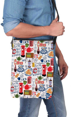 

Nutcaseshop 14 inch Expandable Laptop Messenger Bag(Multicolor)