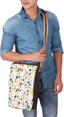 

Nutcaseshop 14 inch Expandable Laptop Messenger Bag(Multicolor)