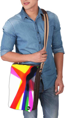 

Nutcaseshop 14 inch Expandable Laptop Messenger Bag(Multicolor)