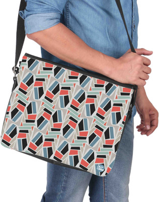 

Nutcaseshop 14 inch Expandable Laptop Messenger Bag(Multicolor)