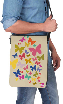 

Nutcaseshop 14 inch Expandable Laptop Messenger Bag(Multicolor)