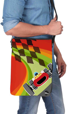 

Nutcaseshop 14 inch Expandable Laptop Messenger Bag(Multicolor)