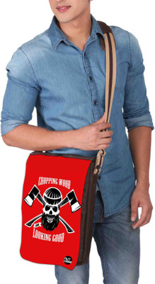 

Nutcaseshop 14 inch Expandable Laptop Messenger Bag(Multicolor)