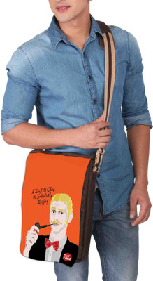 

Nutcaseshop 14 inch Expandable Laptop Messenger Bag(Multicolor)