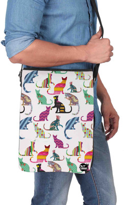 

Nutcaseshop 14 inch Expandable Laptop Messenger Bag(Multicolor)