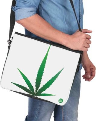 

Nutcaseshop 14 inch Expandable Laptop Messenger Bag(Multicolor)