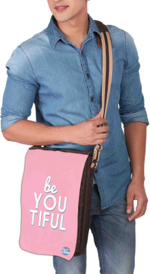 

Nutcaseshop 14 inch Expandable Laptop Messenger Bag(Multicolor)