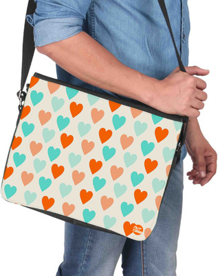 

Nutcaseshop 14 inch Expandable Laptop Messenger Bag(Multicolor)
