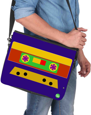 

Nutcaseshop 14 inch Expandable Laptop Messenger Bag(Multicolor)