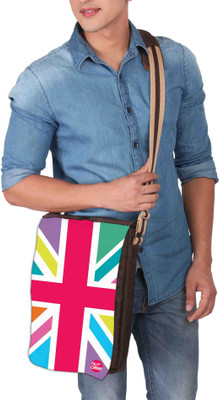 

Nutcaseshop 14 inch Expandable Laptop Messenger Bag(Multicolor)