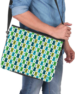 

Nutcaseshop 14 inch Expandable Laptop Messenger Bag(Multicolor)