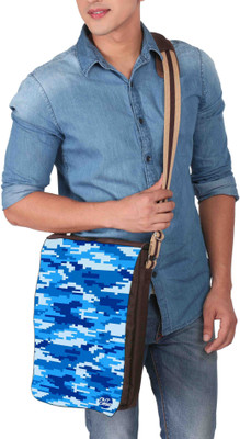 

Nutcaseshop 14 inch Expandable Laptop Messenger Bag(Multicolor)