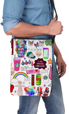 

Nutcaseshop 14 inch Expandable Laptop Messenger Bag(Multicolor)
