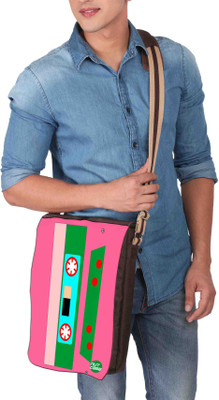 

Nutcaseshop 14 inch Expandable Laptop Messenger Bag(Multicolor)