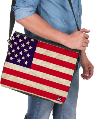 

Nutcaseshop 14 inch Expandable Laptop Messenger Bag(Multicolor)
