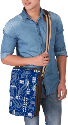 

Nutcaseshop 14 inch Expandable Laptop Messenger Bag(Multicolor)
