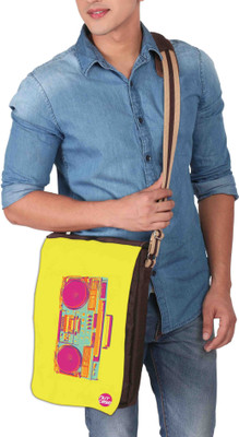 

Nutcaseshop 14 inch Expandable Laptop Messenger Bag(Multicolor)