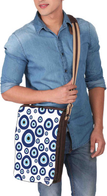 

Nutcaseshop 14 inch Expandable Laptop Messenger Bag(Multicolor)