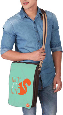 

Nutcaseshop 14 inch Expandable Laptop Messenger Bag(Multicolor)