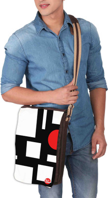 

Nutcaseshop 14 inch Expandable Laptop Messenger Bag(Multicolor)