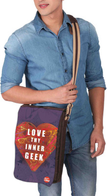 

Nutcaseshop 14 inch Expandable Laptop Messenger Bag(Multicolor)
